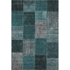 Piper Looms Mayfield Patchwork AMF663 Teal Machine Washable Area Rug main image