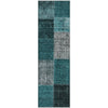 Piper Looms Mayfield Patchwork AMF663 Teal Machine Washable Area Rug Runner Main Image