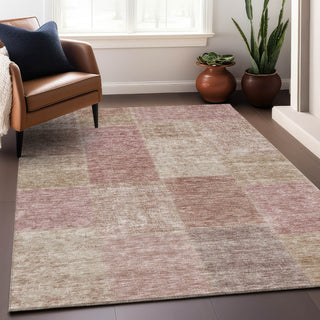 Piper Looms Mayfield Patchwork AMF664 Blush Machine Washable Area Rug Lifestyle Image Feature