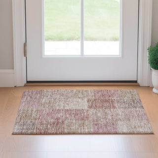 Piper Looms Mayfield Patchwork AMF664 Blush Machine Washable Area Rug Scatter Lifestyle Image Feature