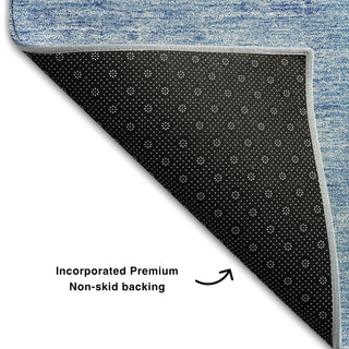 Piper Looms Mayfield Patchwork AMF664 Denim Machine Washable Area Rug Backing Image
