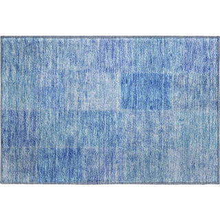 Piper Looms Mayfield Patchwork AMF664 Denim Machine Washable Area Rug Scatter Main Image