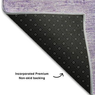 Piper Looms Mayfield Patchwork AMF664 Lavender Machine Washable Area Rug Backing Image