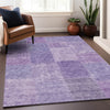 Piper Looms Mayfield Patchwork AMF664 Lavender Machine Washable Area Rug Lifestyle Image Feature