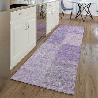 Piper Looms Mayfield Patchwork AMF664 Lavender Machine Washable Area Rug Runner Lifestyle Image Feature