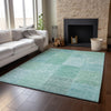 Piper Looms Mayfield Patchwork AMF664 Teal Machine Washable Area Rug Lifestyle Image Feature