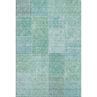 Piper Looms Mayfield Patchwork AMF664 Teal Machine Washable Area Rug main image
