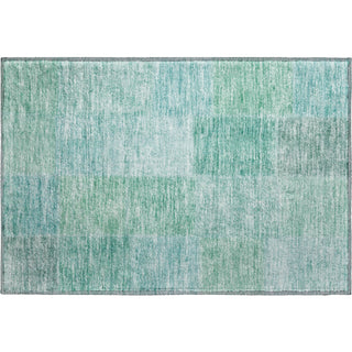 Piper Looms Mayfield Patchwork AMF664 Teal Machine Washable Area Rug Scatter Main Image