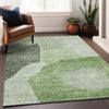 Piper Looms Mayfield Abstract AMF665 Aloe Machine Washable Area Rug Lifestyle Image Feature