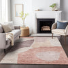 Piper Looms Mayfield Abstract AMF665 Blush Machine Washable Area Rug Lifestyle Image Feature