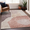 Piper Looms Mayfield Abstract AMF665 Blush Machine Washable Area Rug Lifestyle Image Feature