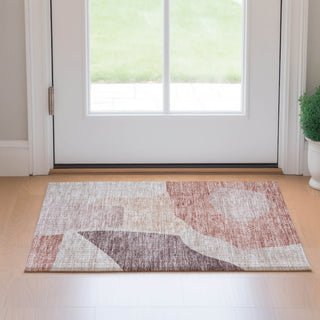 Piper Looms Mayfield Abstract AMF665 Blush Machine Washable Area Rug Scatter Lifestyle Image Feature