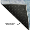 Piper Looms Mayfield Abstract AMF665 Denim Machine Washable Area Rug Backing Image
