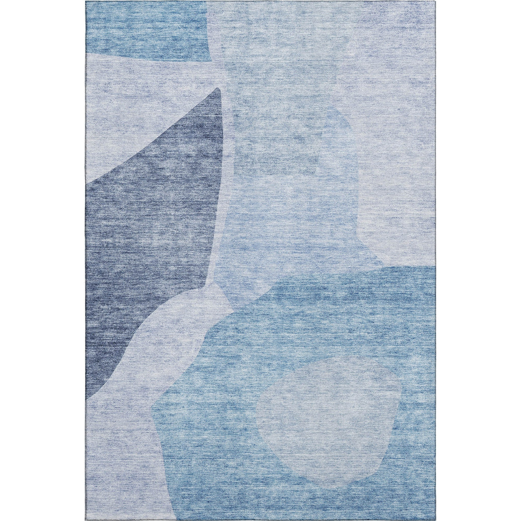 Piper Looms Mayfield Abstract AMF665 Denim Machine Washable Area Rug main image