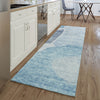 Piper Looms Mayfield Abstract AMF665 Denim Machine Washable Area Rug Runner Lifestyle Image Feature