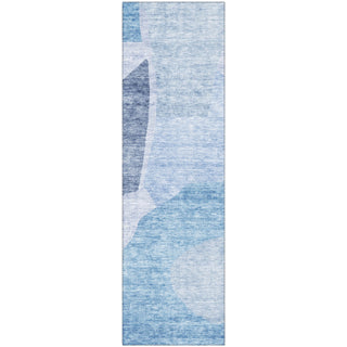 Piper Looms Mayfield Abstract AMF665 Denim Machine Washable Area Rug Runner Main Image