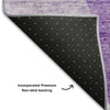 Piper Looms Mayfield Abstract AMF665 Eggplant Machine Washable Area Rug Backing Image