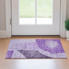 Piper Looms Mayfield Abstract AMF665 Eggplant Machine Washable Area Rug Scatter Lifestyle Image Feature