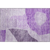 Piper Looms Mayfield Abstract AMF665 Eggplant Machine Washable Area Rug Scatter Main Image