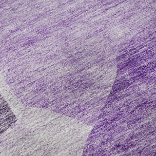 Piper Looms Mayfield Abstract AMF665 Eggplant Machine Washable Area Rug Swatch Image