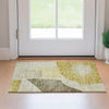 Piper Looms Mayfield Abstract AMF665 Gold Machine Washable Area Rug Scatter Lifestyle Image Feature