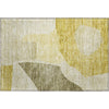Piper Looms Mayfield Abstract AMF665 Gold Machine Washable Area Rug Scatter Main Image