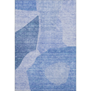 Piper Looms Mayfield Abstract AMF665 Navy Machine Washable Area Rug main image