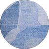 Piper Looms Mayfield Abstract AMF665 Navy Machine Washable Area Rug Round Main Image
