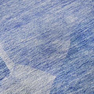 Piper Looms Mayfield Abstract AMF665 Navy Machine Washable Area Rug Swatch Image