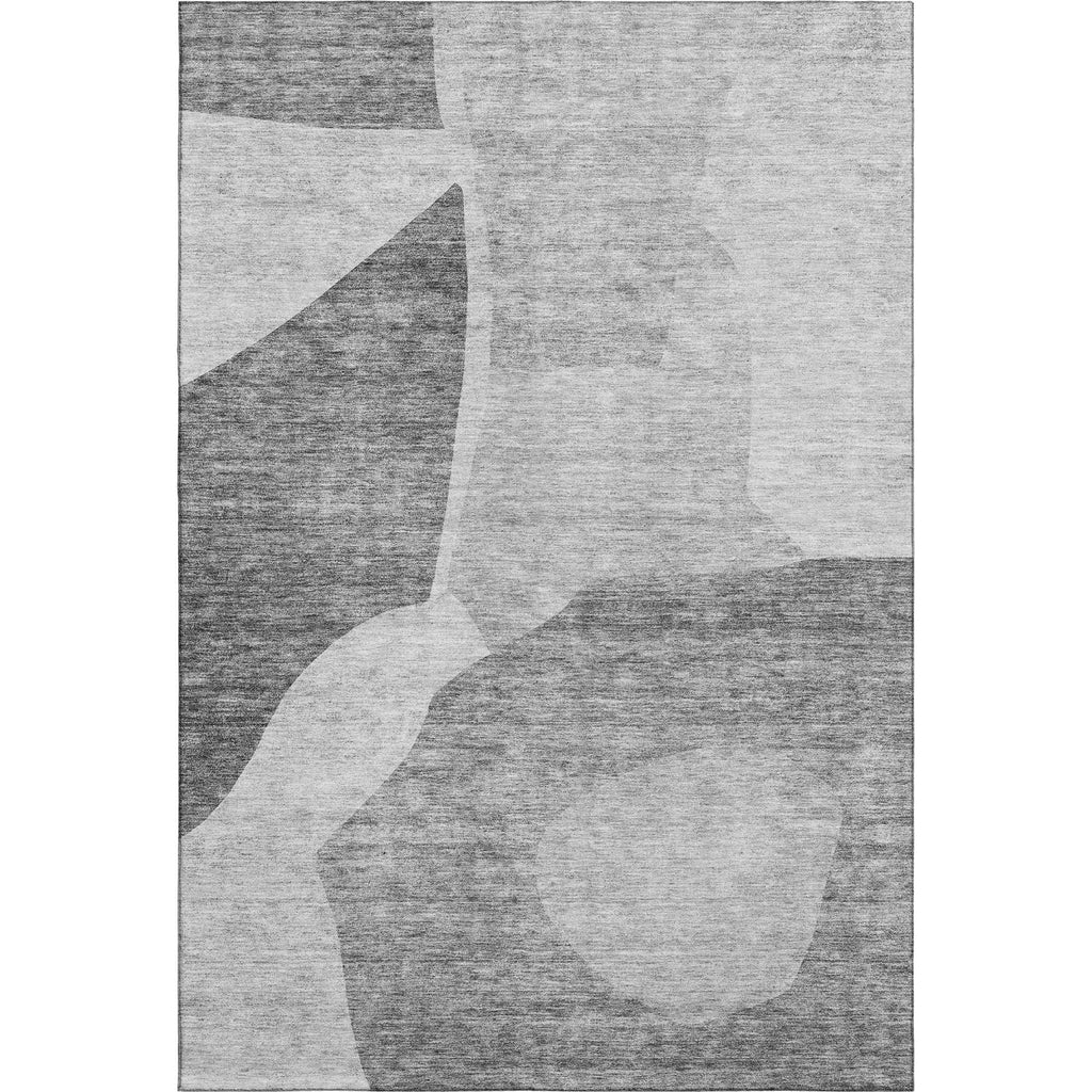 Piper Looms Mayfield Abstract AMF665 Silver Machine Washable Area Rug main image