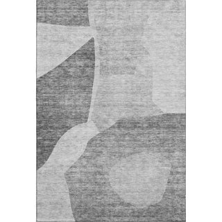 Piper Looms Mayfield Abstract AMF665 Silver Machine Washable Area Rug main image