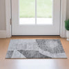 Piper Looms Mayfield Abstract AMF665 Silver Machine Washable Area Rug Scatter Lifestyle Image Feature