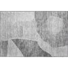 Piper Looms Mayfield Abstract AMF665 Silver Machine Washable Area Rug Scatter Main Image