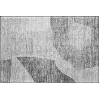 Piper Looms Mayfield Abstract AMF665 Silver Machine Washable Area Rug Scatter Main Image