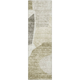 Piper Looms Mayfield Abstract AMF665 Taupe Machine Washable Area Rug Runner Main Image