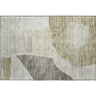 Piper Looms Mayfield Abstract AMF665 Taupe Machine Washable Area Rug Scatter Main Image