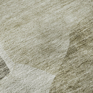 Piper Looms Mayfield Abstract AMF665 Taupe Machine Washable Area Rug Swatch Image
