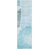 Piper Looms Mayfield Abstract AMF665 Teal Machine Washable Area Rug Runner Main Image