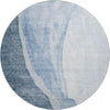 Piper Looms Mayfield Abstract AMF667 Blue Machine Washable Area Rug Round Main Image