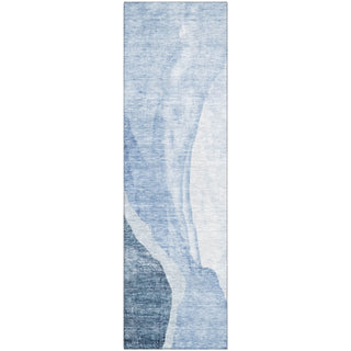 Piper Looms Mayfield Abstract AMF667 Blue Machine Washable Area Rug Runner Main Image