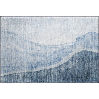 Piper Looms Mayfield Abstract AMF667 Blue Machine Washable Area Rug Scatter Main Image