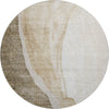 Piper Looms Mayfield Abstract AMF667 Brown Machine Washable Area Rug Round Main Image