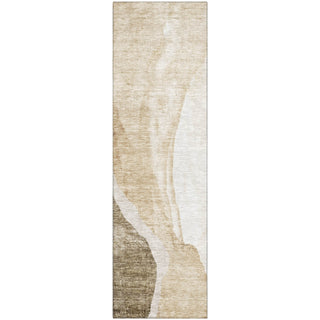 Piper Looms Mayfield Abstract AMF667 Brown Machine Washable Area Rug Runner Main Image