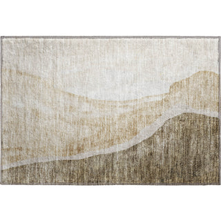 Piper Looms Mayfield Abstract AMF667 Brown Machine Washable Area Rug Scatter Main Image