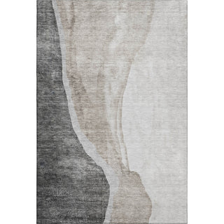 Piper Looms Mayfield Abstract AMF667 Charcoal Machine Washable Area Rug main image
