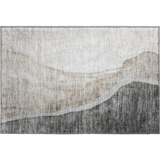 Piper Looms Mayfield Abstract AMF667 Charcoal Machine Washable Area Rug Scatter Main Image