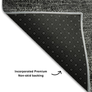 Piper Looms Mayfield Abstract AMF667 Gray Machine Washable Area Rug Backing Image