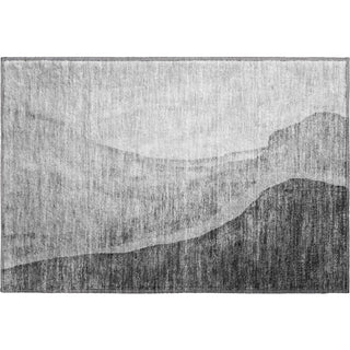 Piper Looms Mayfield Abstract AMF667 Gray Machine Washable Area Rug Scatter Main Image