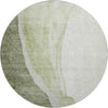 Piper Looms Mayfield Abstract AMF667 Olive Machine Washable Area Rug Round Main Image