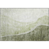 Piper Looms Mayfield Abstract AMF667 Olive Machine Washable Area Rug Scatter Main Image